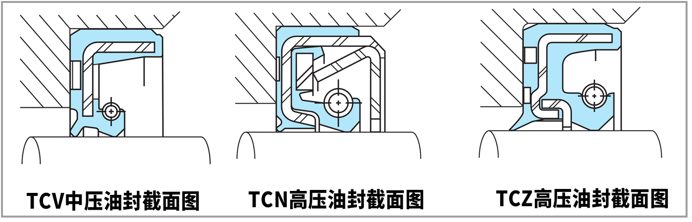 耐高压骨架油封截面图1